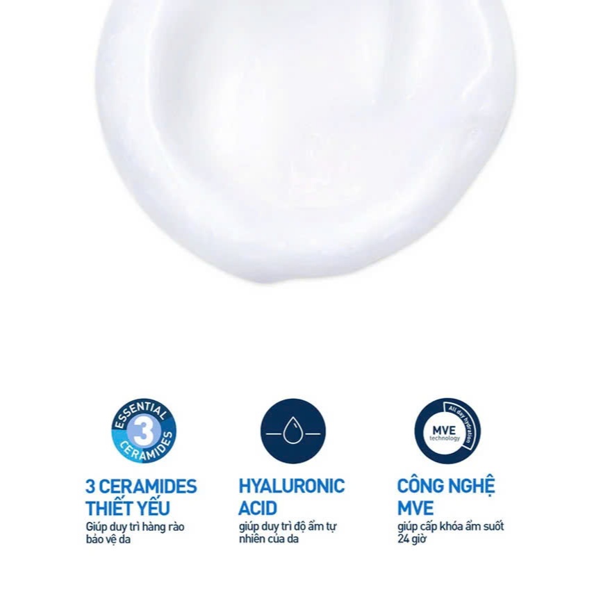 Sữa Rửa Mặt CERAVE Hydrating Cleanser dành cho da thường và da khô 473ml