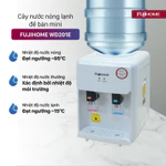 Cây nước nóng lạnh mini để bàn Nhập Khẩu FUJIHOME, máy nước uống nóng lạnh 2 vòi, bình lọc nước tự ngắt tiết kiệm điện — ảnh 4