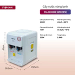 Cây nước nóng lạnh mini để bàn Nhập Khẩu FUJIHOME, máy nước uống nóng lạnh 2 vòi, bình lọc nước tự ngắt tiết kiệm điện — ảnh 6