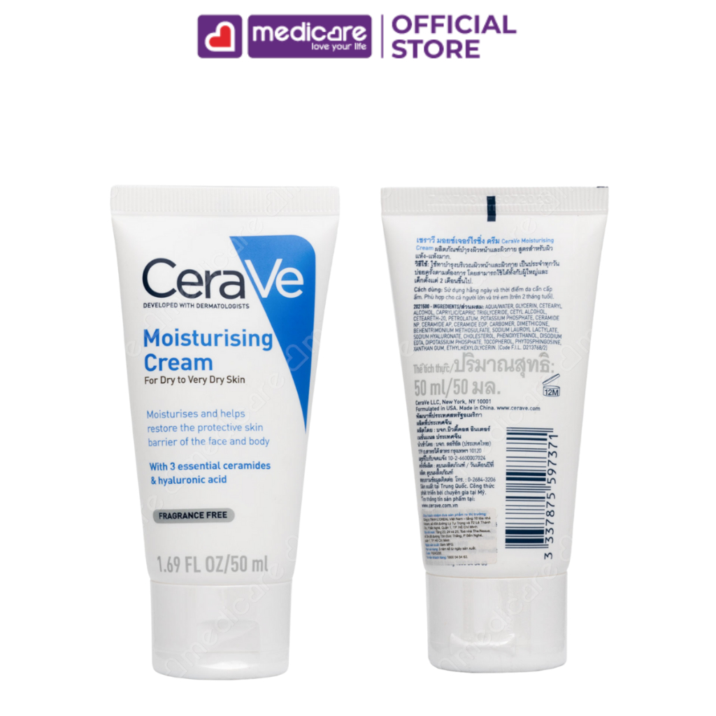 Kem Dưỡng Ẩm CERAVE Moisturising 50ml