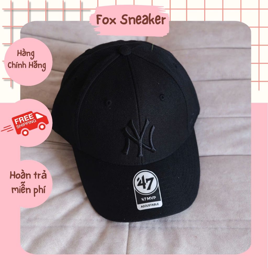 Nón NY 47 Full Đen Hàng Chính Hãng SP000686 | Fox Sneaker | Shopee Việt Nam