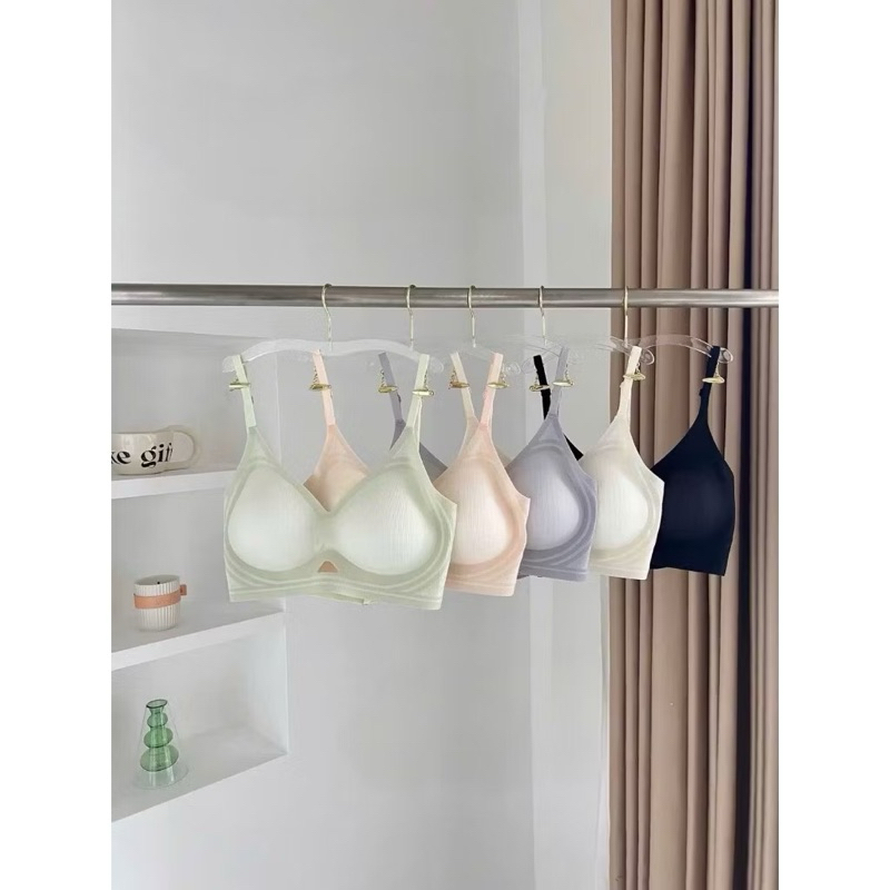 Áo lót nữ, áo bra su dây chéo đệm 3cm tàng hình không lộ viền 9736