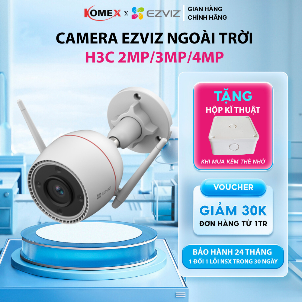 Camera Ezviz ngoài trời H3C 2MP / H3C 2MP Color / H3C 3MP / H3C 4MP ...