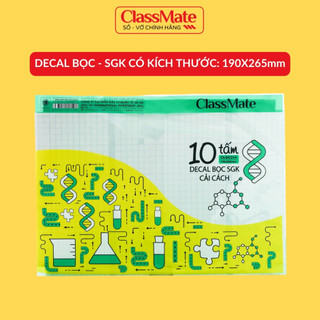 Decal Bọc Sách Giáo Khoa Cải Cách Classmate Bọc Vân Kim Cương, Chống Thấm Cho SGK Có Kích Thước 19x26,5cm CL-DC314