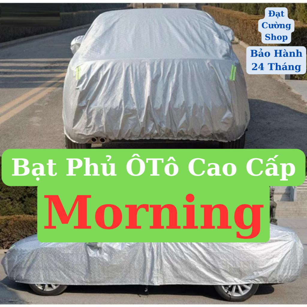 Bạt Phủ Kia Morning cao cấp-Chống nắng, chống nóng 3 lớp