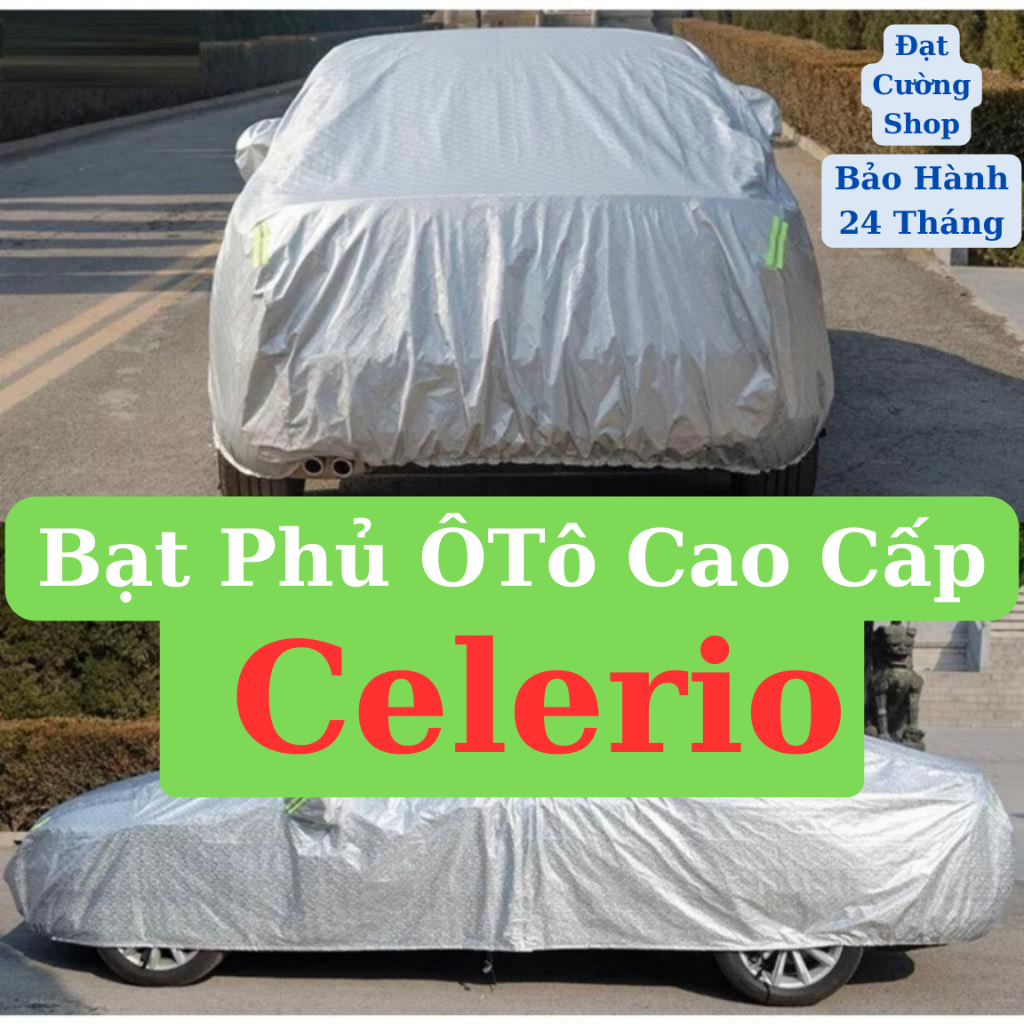 Bạt Phủ Xe Ô Tô SUZUKI Celerio Cao cấp-cách nhiệt 3 lớp tráng nhôm, chống nóng, chống nắng,bảo vệ xe
