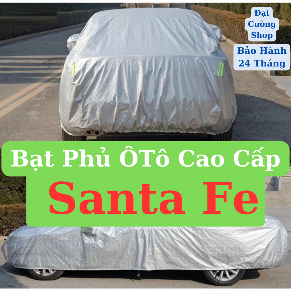 Bạt phủ ô tô Hyundai Santafe cao cấp-Chống nắng, chống nóng 3 lớp