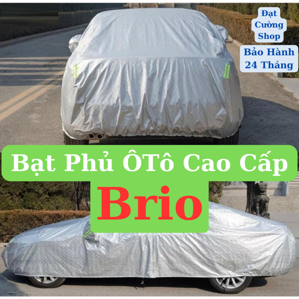 Bạt phủ ô tô Honda Brio cao cấp-Chống nắng, chống nóng 3 lớp