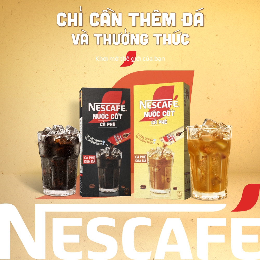 Ảnh Nước cốt cà phê NESCAFÉ - CÀ PHÊ SỮA ĐÁ (hộp 5 gói) 4