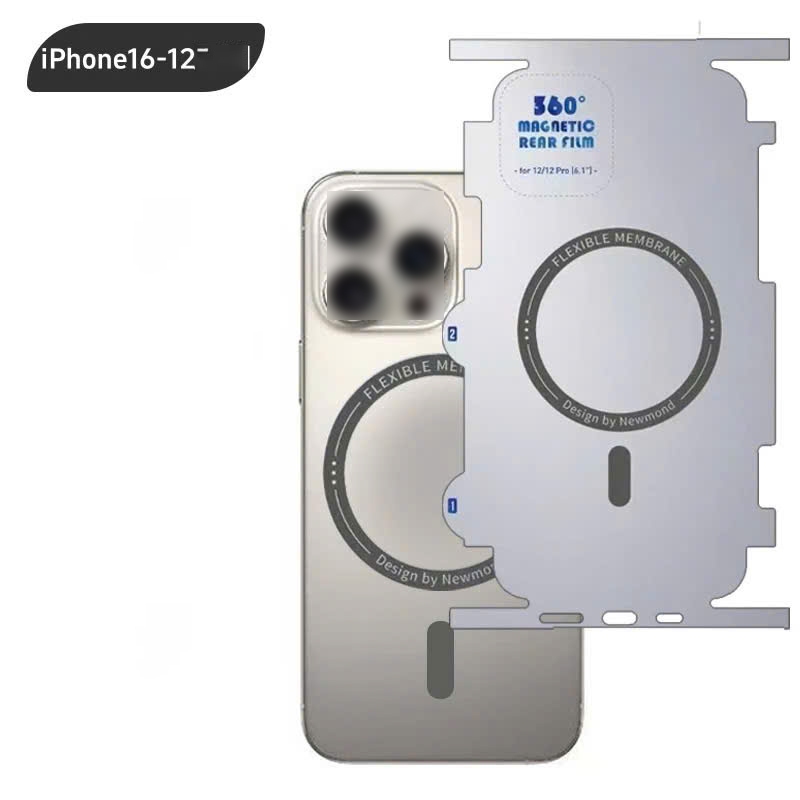 DÁN PPF FULL VIỀN KÈM VÒNG SẠC NAM CHÂM HỖ TRỢ MAGSAFE CHO IPHONE 12PM ->16PM