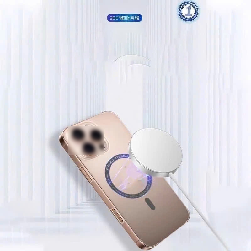 DÁN PPF FULL VIỀN KÈM VÒNG SẠC NAM CHÂM HỖ TRỢ MAGSAFE CHO IPHONE 12PM ->16PM