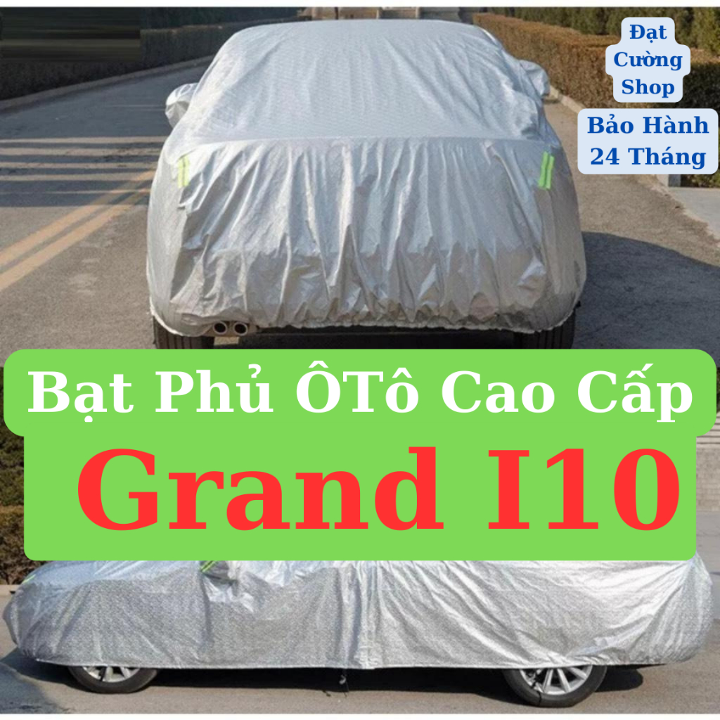 Bạt phủ ô tô Hyundai i10 cao cấp-Chống nắng, chống nóng 3 lớp