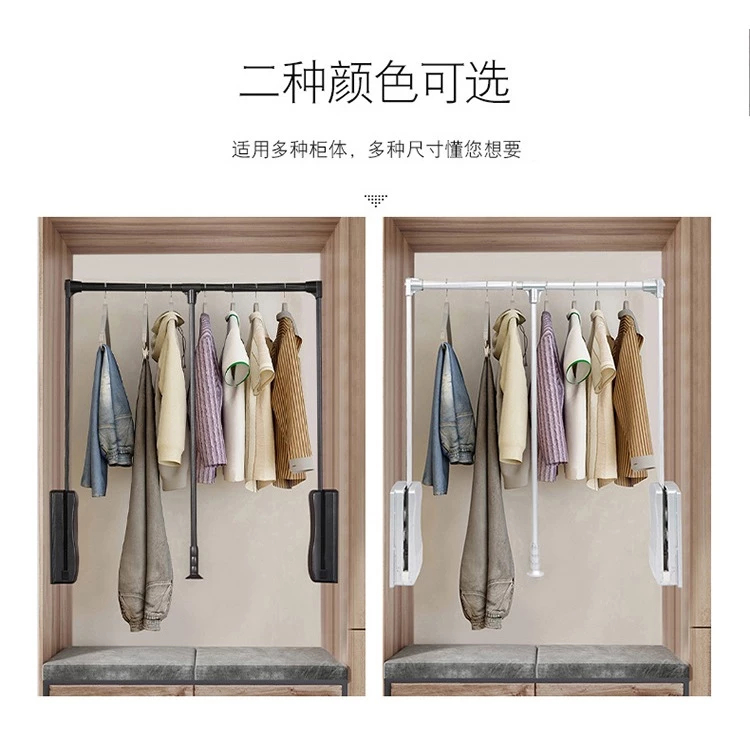 Giá treo quần áo nâng hạ có trợ lực - giúp kéo lấy đồ không tốn sức | BigBuy360 - bigbuy360.vn