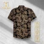 Áo Sơ Mi Lụa Họa Tiết Tam Giác 3 Màu - Cuban Shirt TS38, TS41, TS43 - Size 50-100kg - Vải Lụa Thoáng Mát, Chống Nhăn Tốt