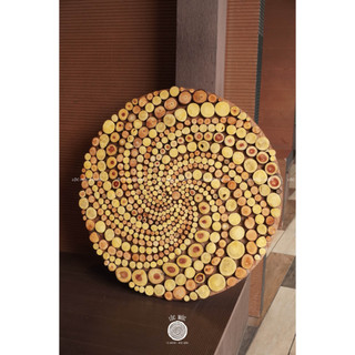 Tranh gỗ Tâm Bão decor treo tường | Handmade gỗ tái chế | Trang trí nhà, quán cafe, homestay|Lộc Mộc