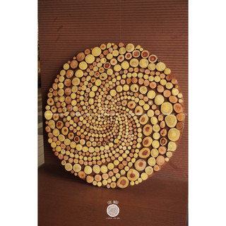 Tranh gỗ Tâm Bão decor treo tường | Handmade gỗ tái chế | Trang trí nhà, quán cafe, homestay|Lộc Mộc