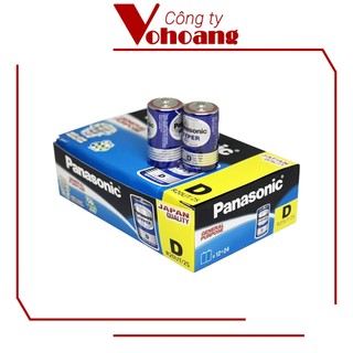 Bộ 2 pin D dùng cho bếp gas - Panasonic đại carbon - R20UT (Xanh)
