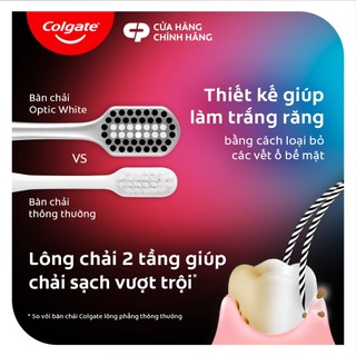 [Livestream] Bộ 4 bàn chải Colgate trắng răng Optic White sạch vượt trội, loại bỏ vết ố