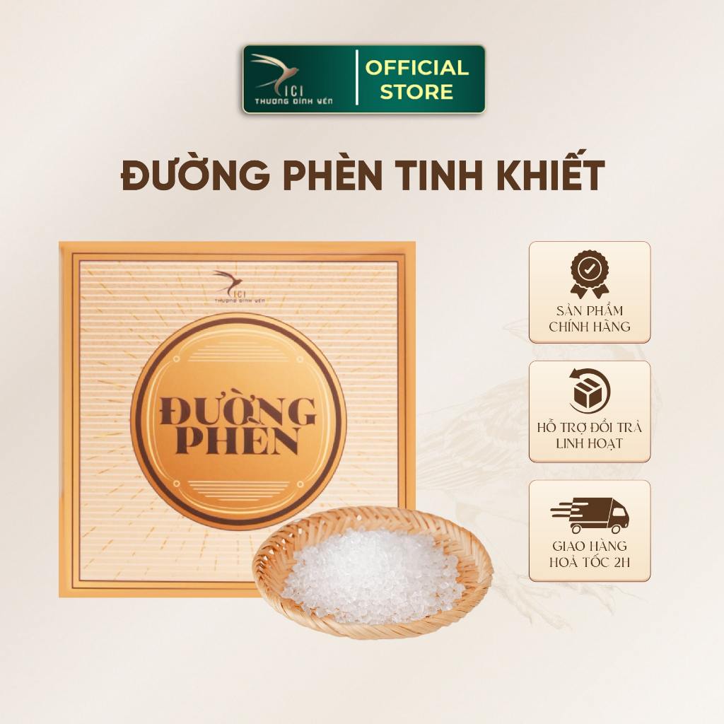 Ảnh Đường Phèn Hạt Nhỏ Trắng CICI THƯỢNG ĐỈNH YẾN Giúp Bổ Phế, Giải Nhiệt Thanh Mát Tốt Cho Dạ Dày 1