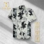Áo Sơ Mi Lụa Họa Tiết Cành Tre 2 Màu - Cuban Shirt TS30, TS31 - Size 50-100kg - Vải Lụa Thoáng Mát, Chống Nhăn, Nhàu Tốt