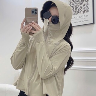 Áo chống nắng Nữ dáng ngắn PoLy co dãn 4 chiều cánh dơi Mũ lưỡi trai to có 3 size dành cho các bạn 40-70kg Shop Long