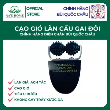 [CHÍNH HÃNG BÙI QUỐC CHÂU] Cạo Gió Lăn Cầu Gai Đôi Cạo Gió Lăn Đinh Dụng Cụ Diện Chẩn Bùi Quốc Châu Chính Hãng