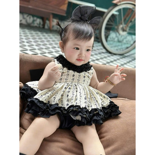 HÀNG SẴN SHIP-VÁY BÈO ĐEN - BABYBEER DESIGN-  ngắn lộ CHIP ai thích dài đến gối thì ko nên mua (FORM BÉ)