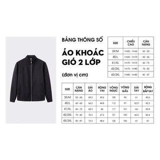 [T7_ĐỒNG GIÁ 469K] Áo Khoác Gió Nam 8AG2T040 Biluxury Chất Vải DTY Cao Cấp Chống Nhăn, Chống Gió Giữ Ấm Cơ Thể