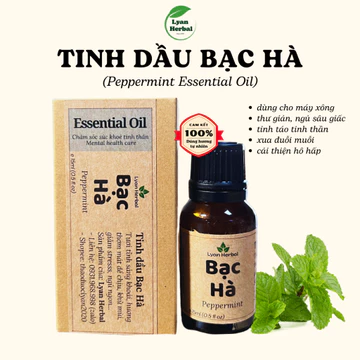 Tinh dầu Bạc Hà xông phòng khử mùi, dùng cho máy xông tinh dầu, ngủ ngon dể chịu thư giản tinh thần