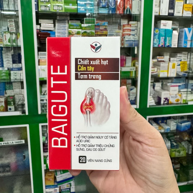Baigute-Hỗ trợ giảm nguy cơ tăng acid uric,giảm sưng đau do Gout