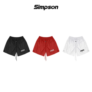 [MUA 2 TẶNG 1 TÚI] Quần Short Dù Thêu Gaffity Simpson Dây Dài Ống To Mỏng Nhẹ Form Trên Gối - QS01