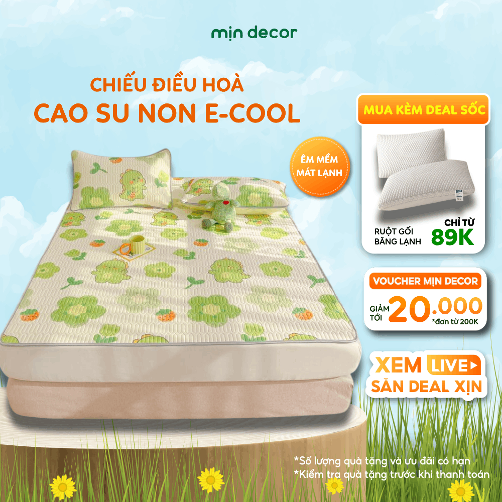 Ảnh Chiếu Điều Hoà Cao Su Non E-cool Dày 3mm Mịn Decor Mát Lưng (video ảnh thật) 1