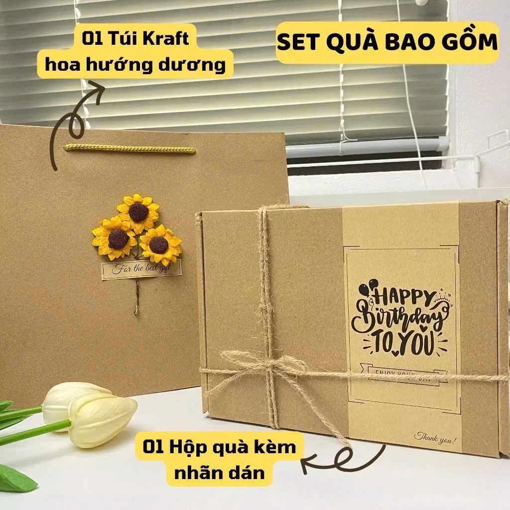 Set Quà Sinh Nhật Cho Nữ/ Nam, Set Quà Tặng Cốc Sứ Happy Day Cà Rốt Kèm Phụ Kiện Xinh Xắn Tặng Cho Bạn Bè, Người Thân