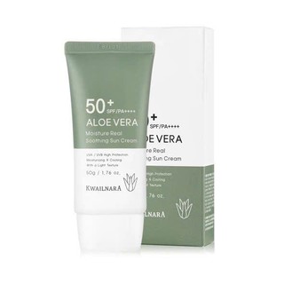 Kem chống nắng Lô hôi Hàn Quốc dịu da, kiềm dầu Kwailnara Aloe Vera Sun Cream SPF50+  50g