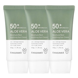 Kem chống nắng Lô hôi Hàn Quốc dịu da, kiềm dầu Kwailnara Aloe Vera Sun Cream SPF50+  50g