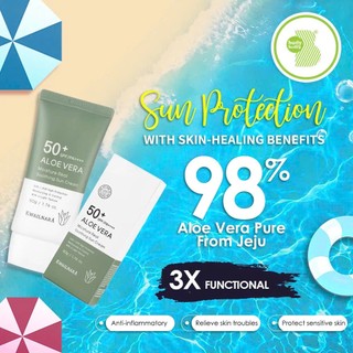 Kem chống nắng Lô hôi Hàn Quốc dịu da, kiềm dầu Kwailnara Aloe Vera Sun Cream SPF50+  50g