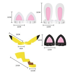 Tai Thỏ, Mèo, Pikachu Trang Trí Nóc Xe Hơi Đáng Yêu - Phù Hợp Với Mọi Loại Xe