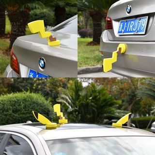 Tai Thỏ, Mèo, Pikachu Trang Trí Nóc Xe Hơi Đáng Yêu - Phù Hợp Với Mọi Loại Xe