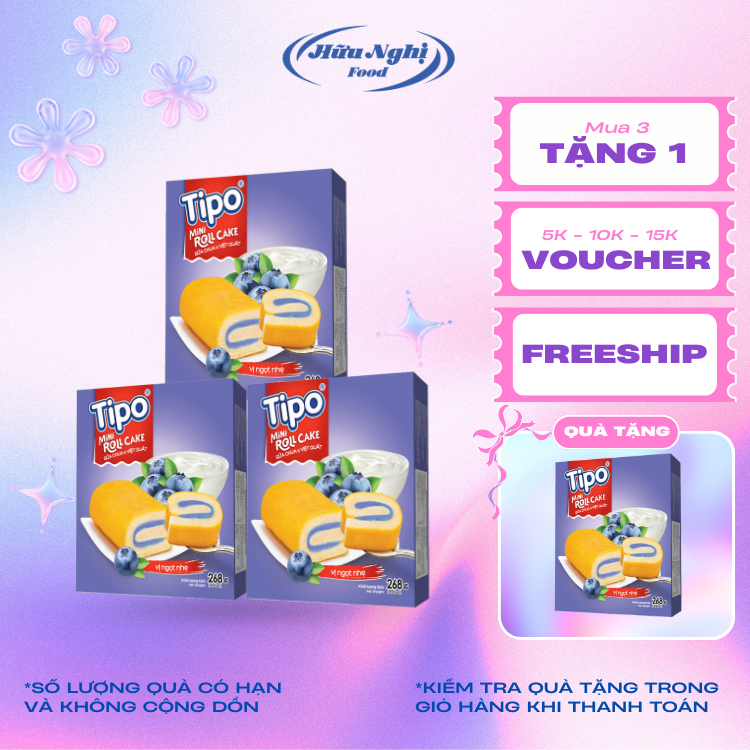 Combo 3 Hộp bánh Tipo Bông Lan Sữa