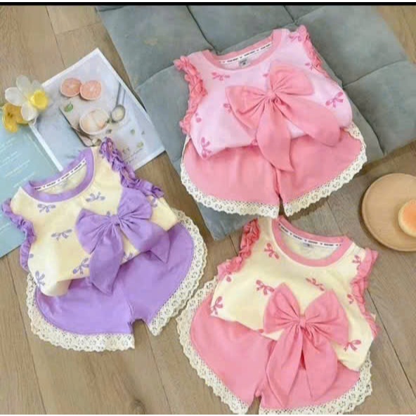 BỘ BA LỖ QUẦN REN CHO BÉ GÁI SIÊU XINH SIZE CHO BÉ 6-18KG