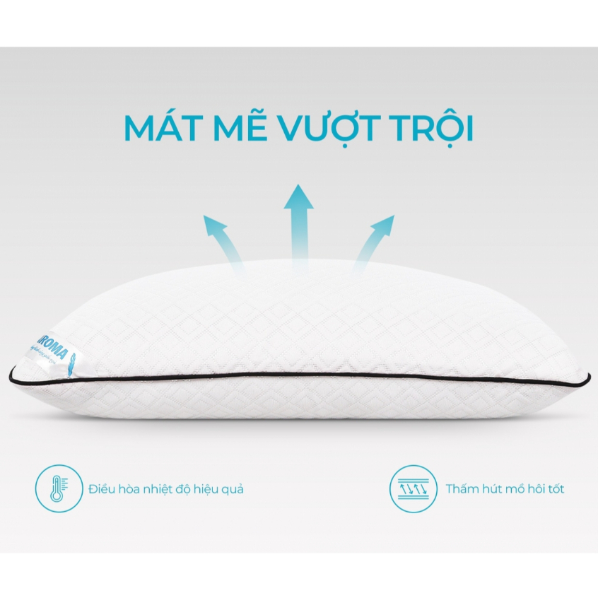 Ảnh Gối Nằm Lông Vũ Aroma ( Adora ) Pillow - Siêu Êm Ái, Mềm Mịn - 50x70cm 4