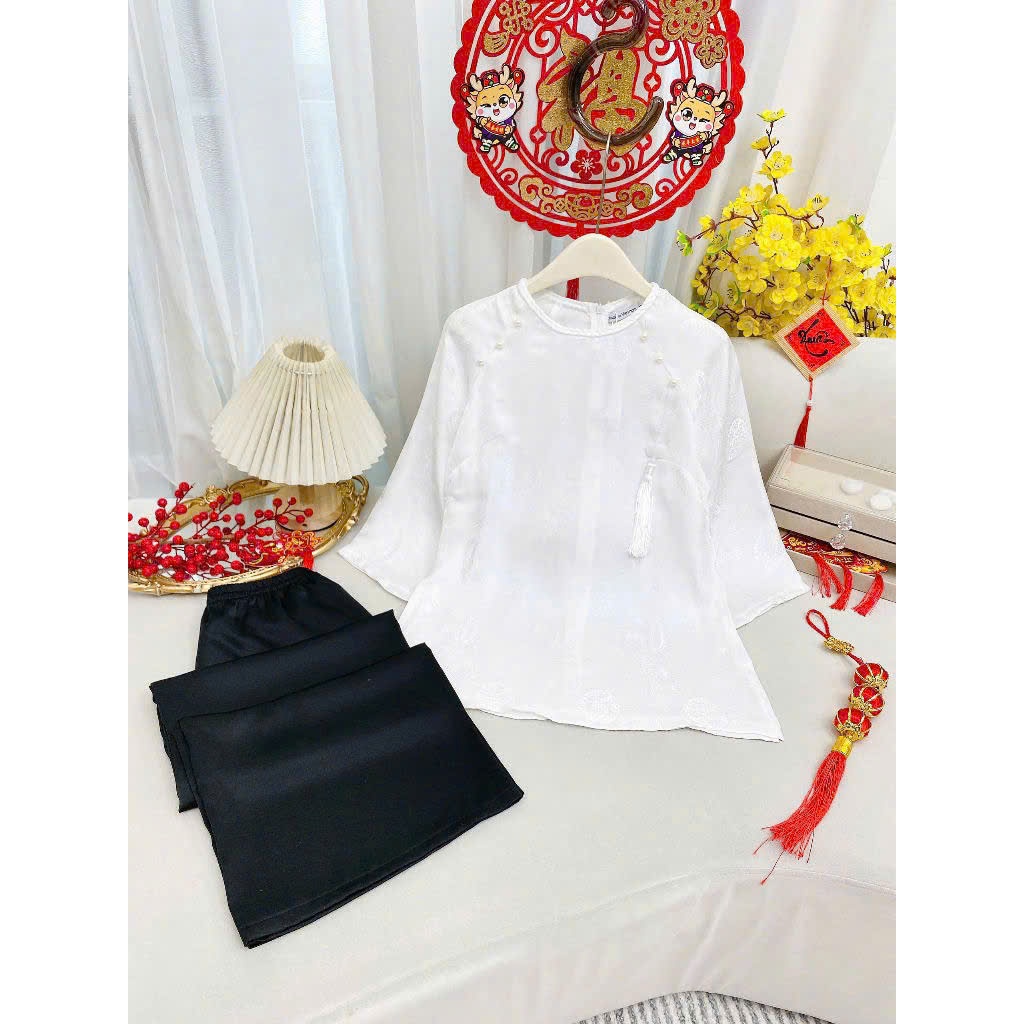Đồ Lam Đi Lễ Chùa  Tịnh Tâm Lụa Gấm Phượng Đằng Mềm Mại Sang Trọng Thanh Lịch Mới Nhất 4 Size S,M,L,XL