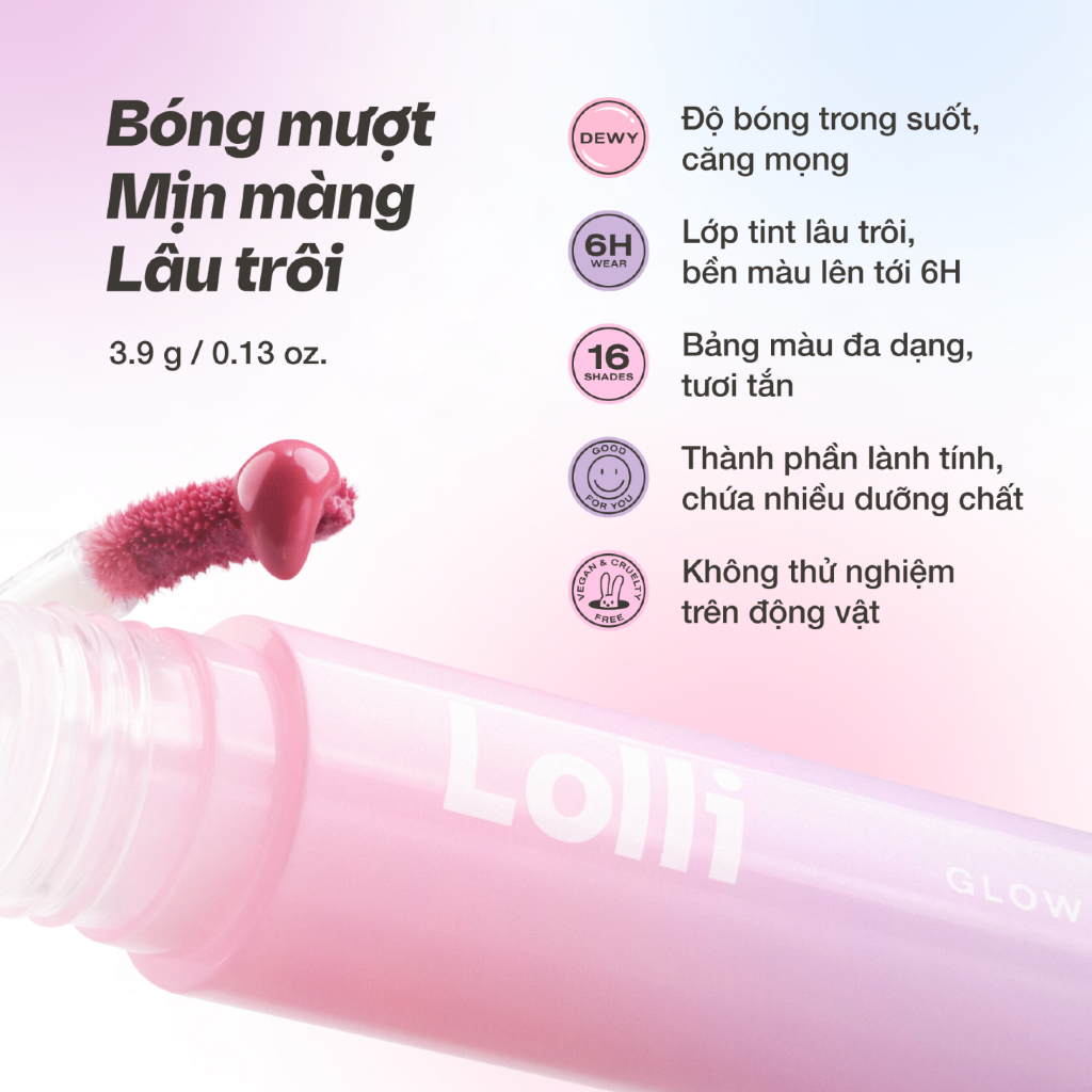 Ảnh x OFÉLIA] Son Tint Bóng OFÉLIA Lolli Glow Tint (3.9g) 1