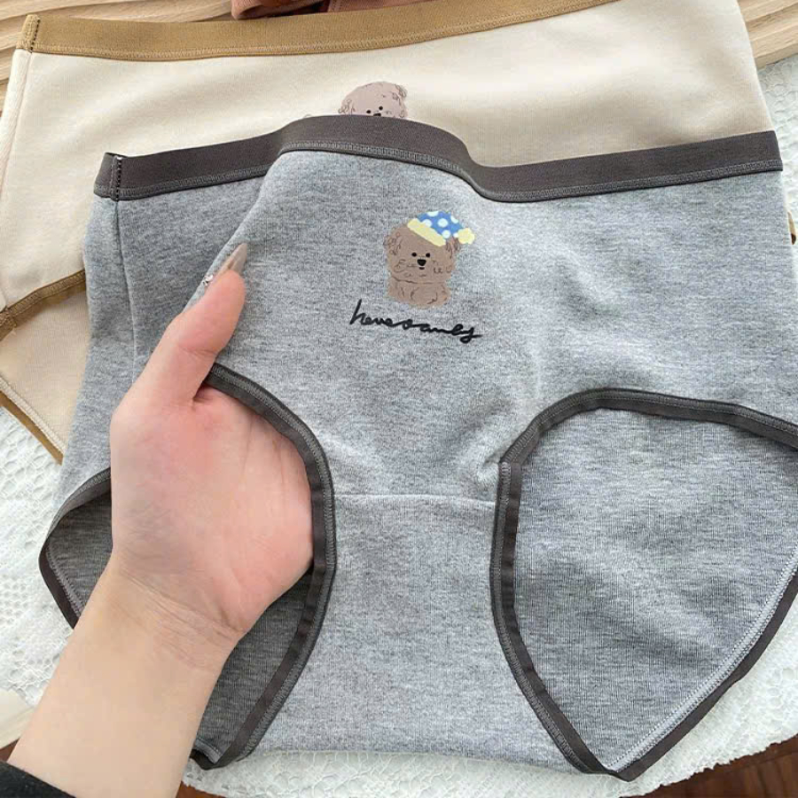 Ảnh Combo 5 Quần Lót Nữ Cotton Gấu Giữa Trẻ Trung Freesize (45-55kg) QL9019 By Bechipi 4