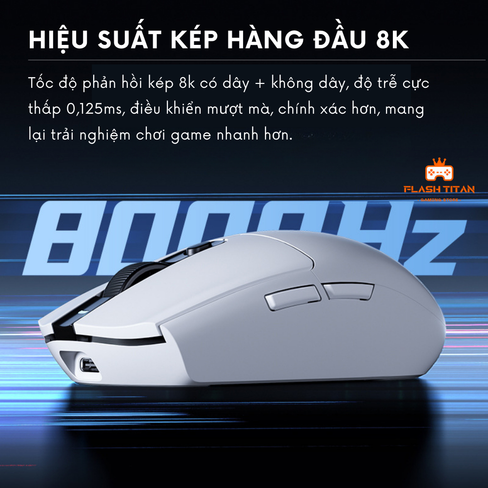 Chuột Máy Tính Không Dây Mchose G3 - 3 Chế Độ Kết Nối - Chip PAW3311 - Trọng lượng nhẹ tuổi thọ cao | BigBuy360 - bigbuy360.vn