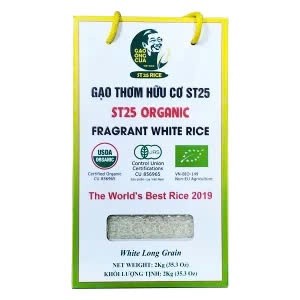 Gạo Thơm Hữu Cơ ST25 Gạo Ông Cua 2kg - Xanhsam Natural & Organic