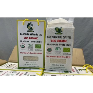 Gạo Thơm Hữu Cơ ST25 Gạo Ông Cua 2kg - Xanhsam Natural & Organic