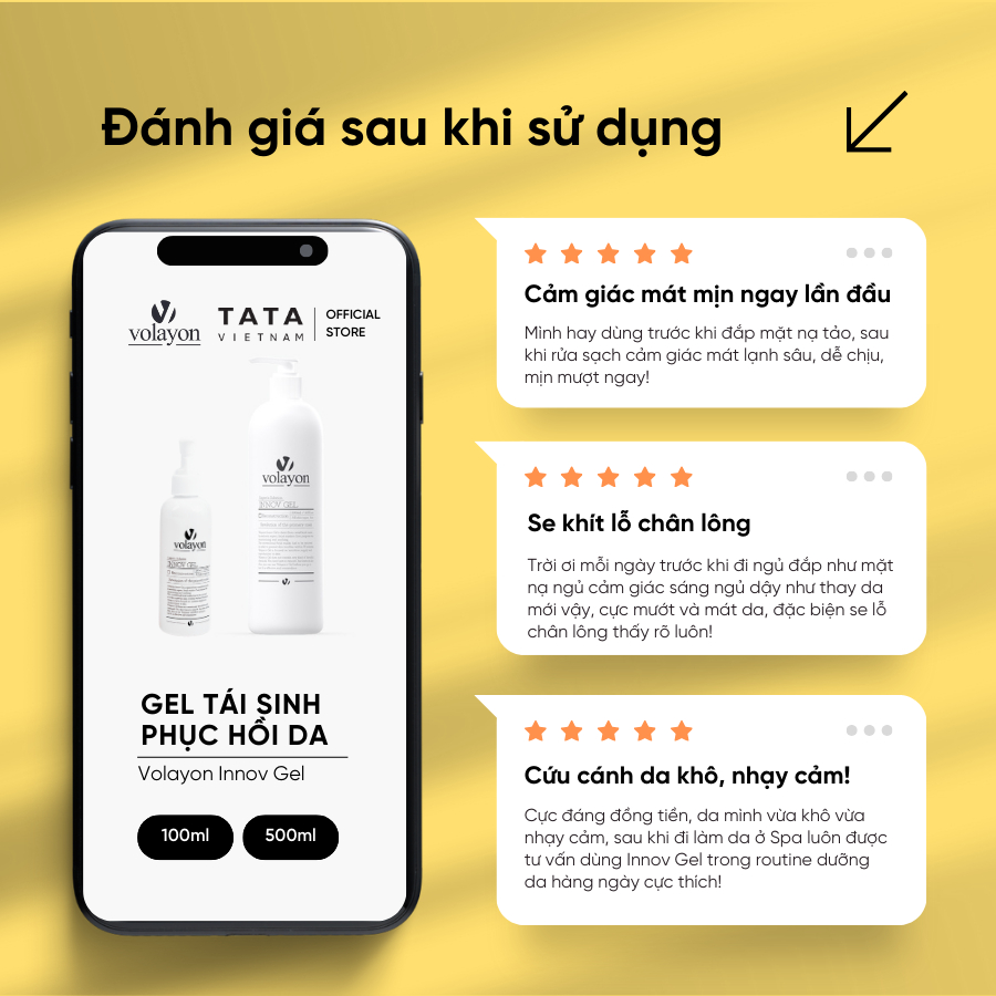 Ảnh Combo Sữa Rửa Mặt Dịu Nhẹ Volayon Purpleankin + Gel Tái Sinh Phục Hồi Da Volayon Innov Gel 3