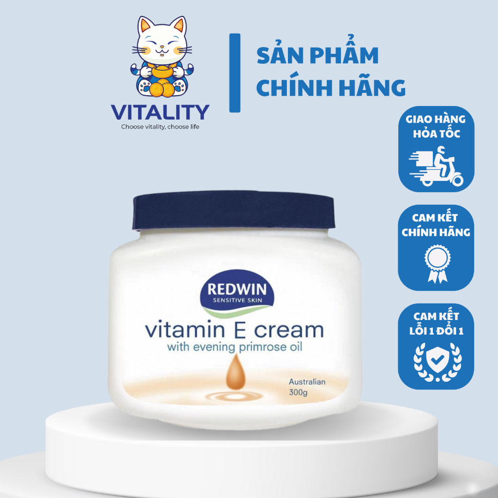 Kem dưỡng da vitamin e redwin cream 300g úc cấp ẩm ngăn ngừa nếp nhăn ...