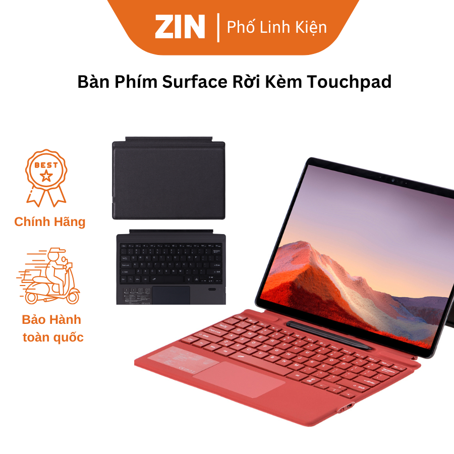 [SIÊU ZIN] Bàn Phím Rời Kèm Touchpad Cho Surface Pro 3/4/5/6/7/9/X & GO ...